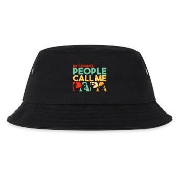 Mes personnes préférées m’appellent Papa Rappeur Slogan - Bob Enfant - noir - Devant