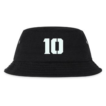 10- - Kinder Bucket Hat - Schwarz - Vorne