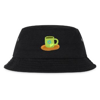 Cup Teacup Birthday Morning Grouch - Kids’ Bucket Hat - black - Front