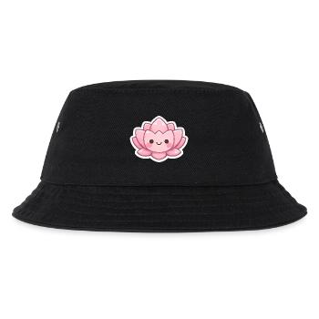 Kawaii Lotus Blossom Pink - Kids’ Bucket Hat - black - Front