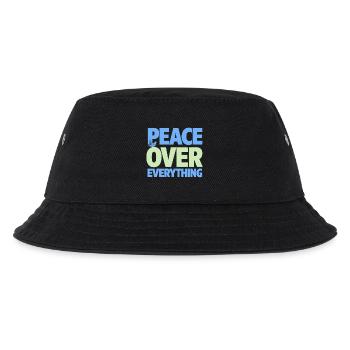 Peace Over Everything Spirituelle Gelassenheit - Kinder Bucket Hat - Schwarz - Vorne
