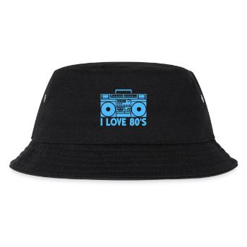 80s Boombox Statement - Kids’ Bucket Hat - black - Front