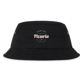 Pizzeria Restaurant Vintage Italien Retro Design - Kinder Bucket Hat - Schwarz - Vorne