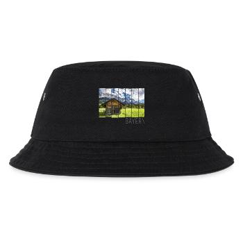 Garmisch Partenkirchen in Bayern Alpen Panorama - Kinder Bucket Hat - Schwarz - Vorne