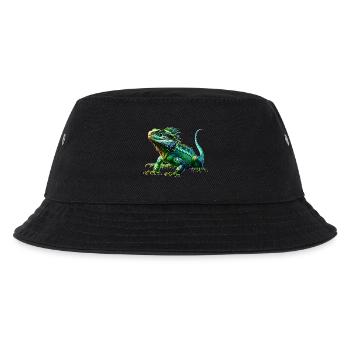 Chinesische Wasseragame - Kinder Bucket Hat - Schwarz - Vorne