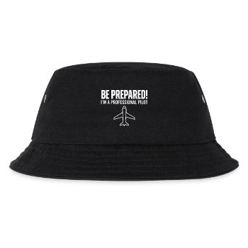 Be prepared pilot - Kinder Bucket Hat - Schwarz - Vorne
