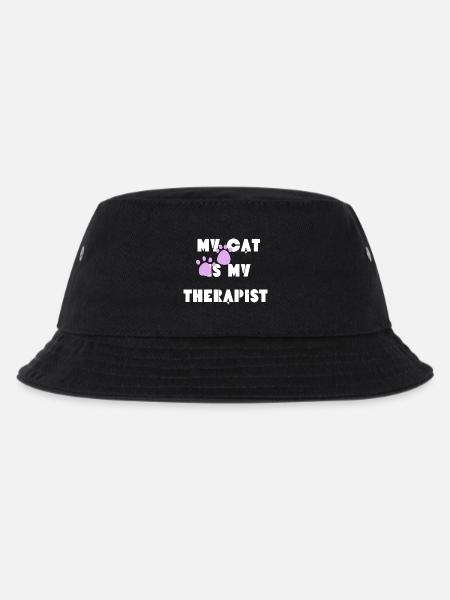 My cat is my therapist  - Kids’ Bucket Hat - black
