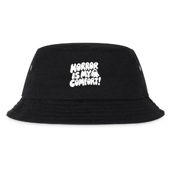 Horror Is My Comfort Quote - Kinder Bucket Hat - Schwarz - Vorne