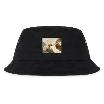 Dog God Hand Golden Retriever Dog Meme - Kids’ Bucket Hat - black - Front