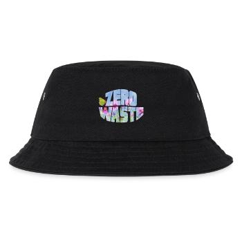 Zero Waste Flower Meadow with Butterfly - Kids’ Bucket Hat - black - Front
