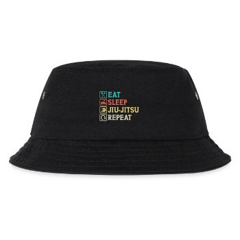 Eat Sleep Jiu-Jitsu Repeat Jiu Jitsu - Kids’ Bucket Hat - black - Front