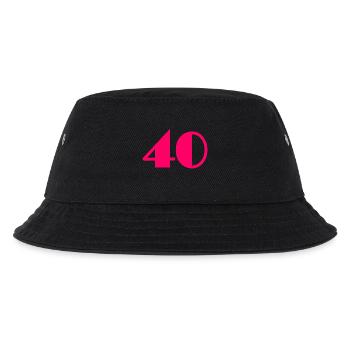 40 JAHRE. 40-jähriges Jubiläum. GEBURTSTAG 40 JAHRE. 40 - Kinder Bucket Hat - Schwarz - Vorne