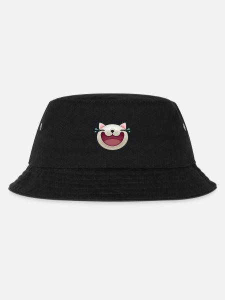 FRÖHLICHE KATZE - Kinder Bucket Hat - Schwarz