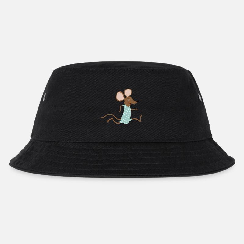 Maus geht baden - Kinder Bucket Hat - Schwarz