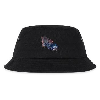 Zebra Galaxy - Kinder Bucket Hat - Schwarz - Vorne