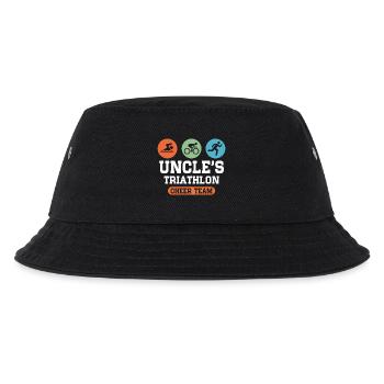 Uncles Triathlon Cheer - Kinder Bucket Hat - Schwarz - Vorne