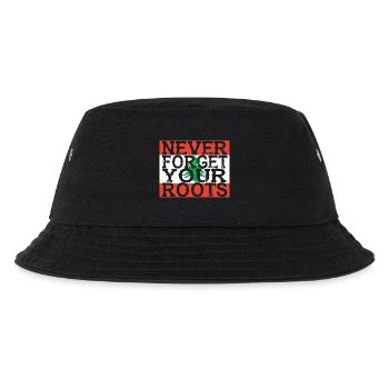 never forget roots home Libanon - Kinder Bucket Hat - Schwarz - Vorne