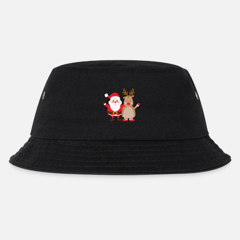 rudolph santa - Kinder Bucket Hat - Schwarz