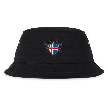 manteau Islande drapeau des bras d'argent 013 - Bob Enfant - noir - Devant