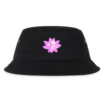 Blume Lotus - Kinder Bucket Hat - Schwarz - Vorne
