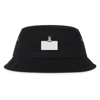 namensschild leer - Kinder Bucket Hat - Schwarz - Vorne