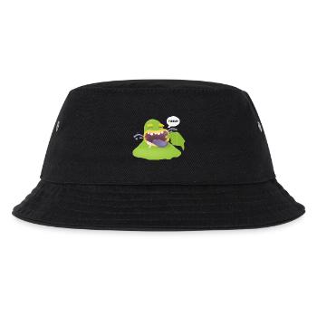 eating monster - Kids’ Bucket Hat - black - Front