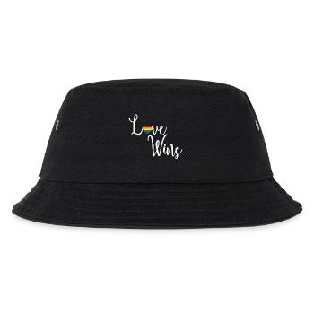 Love Wins Love Wins LGBT Gift Idea - Kids’ Bucket Hat - black - Front