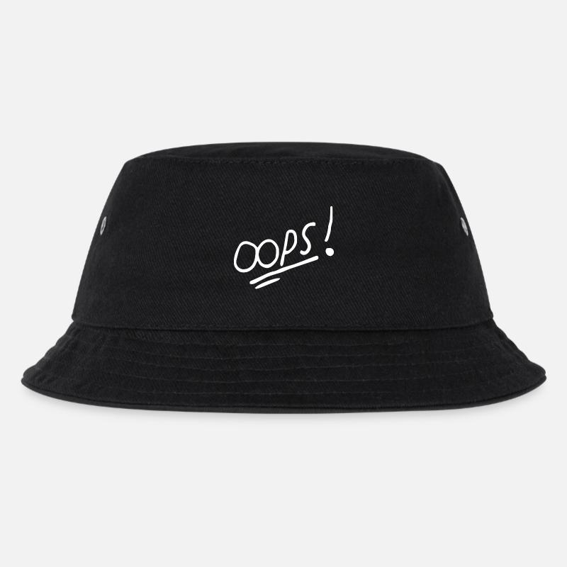 Lebendiges handschriftliches Textdesign - Kinder Bucket Hat - Schwarz