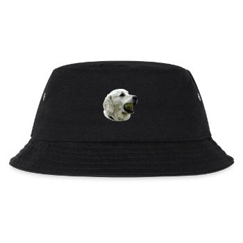 Labrador mit Ball - Kinder Bucket Hat - Schwarz - Vorne