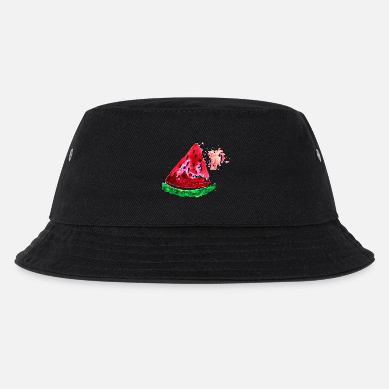 Obst Melone - Kinder Bucket Hat - Schwarz