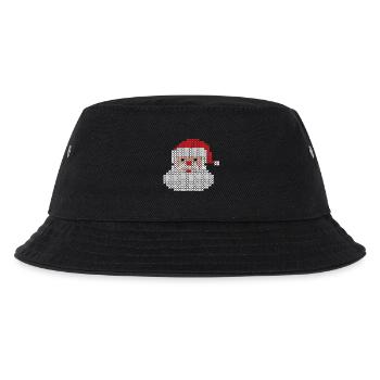 Santa Claus - Kinder Bucket Hat - Schwarz - Vorne
