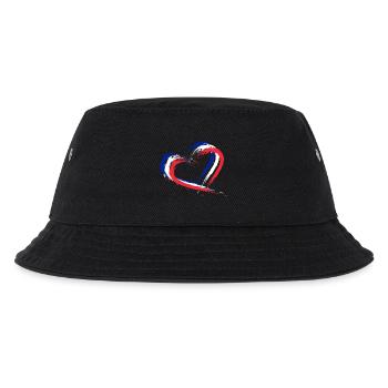 Drapeau coeur couleurs drapeau bannière france - Bob Enfant - noir - Devant