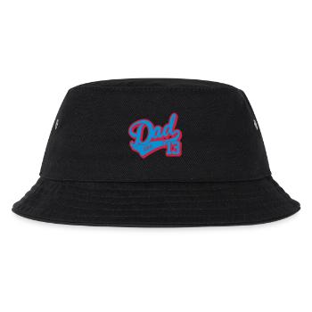 dad established 2013 - Kinder Bucket Hat - Schwarz - Vorne