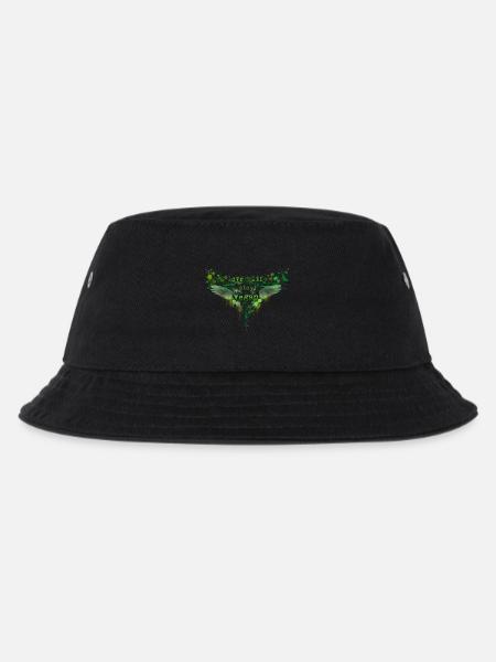 Love Life / Stay Vegan [green] - Kinder Bucket Hat - Schwarz