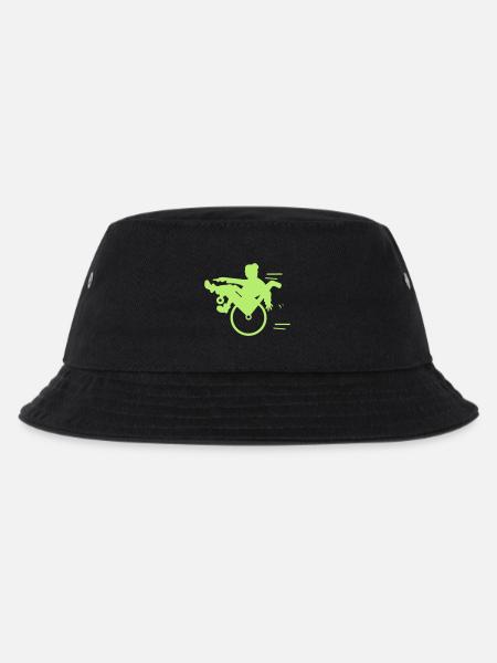 Oma Rentnerin Rollstuhl - Kinder Bucket Hat - Schwarz