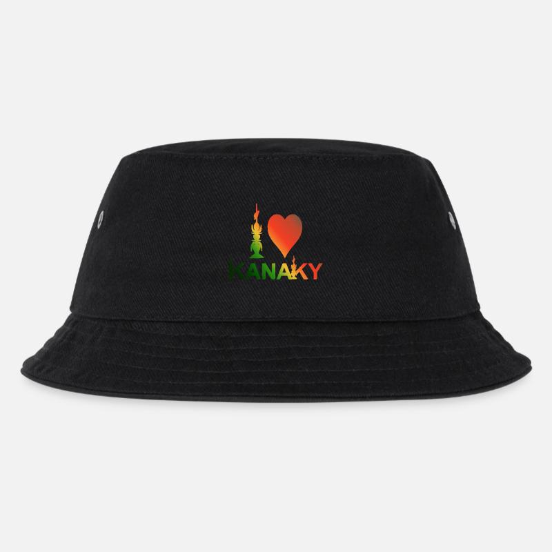Liebe - Kinder Bucket Hat - Schwarz
