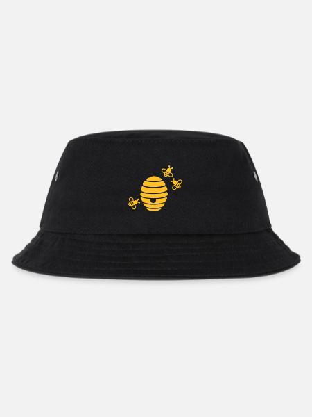 Bienen - Kinder Bucket Hat - Schwarz
