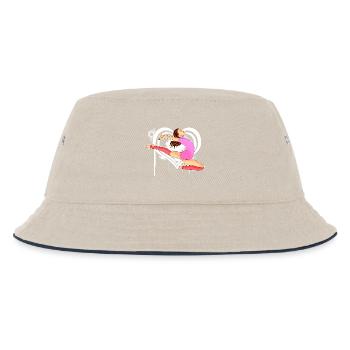 Gymnastics - Gymnast - Athletics - Kids’ Bucket Hat - ecru/navy - Front