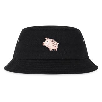 Süßes Schwein - Kinder Bucket Hat - Schwarz - Vorne