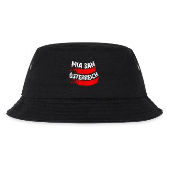 Mia san wir sind Österreich - Kinder Bucket Hat - Schwarz - Vorne