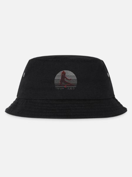 Tai Chi Kämpferin - Trainings Outfit Geschenk - Kinder Bucket Hat - Schwarz