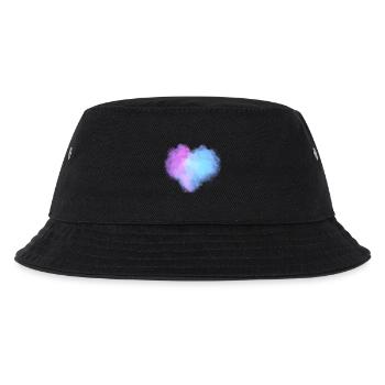 Herzförmige Wolken - Kinder Bucket Hat - Schwarz - Vorne