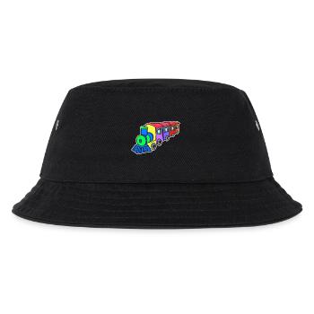 Eisenbahn Dampflok Kinder - Kinder Bucket Hat - Schwarz - Vorne