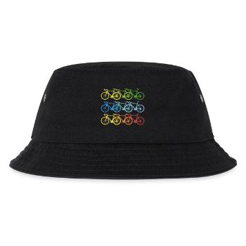 Bicycle colorful bikes cool art gift - Kids’ Bucket Hat - black - Front