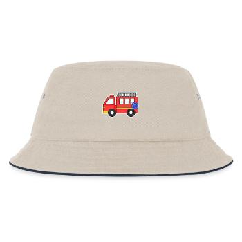 Camion de pompiers - Bob Enfant - blanc cassé/bleu marine - Devant