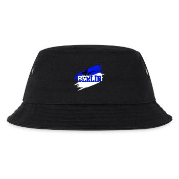 Berlin Fussball Charlottenburg Blau Weiß - Kinder Bucket Hat - Schwarz - Vorne