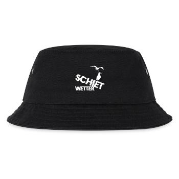 Schiet Wetter - Kinder Bucket Hat - Schwarz - Vorne