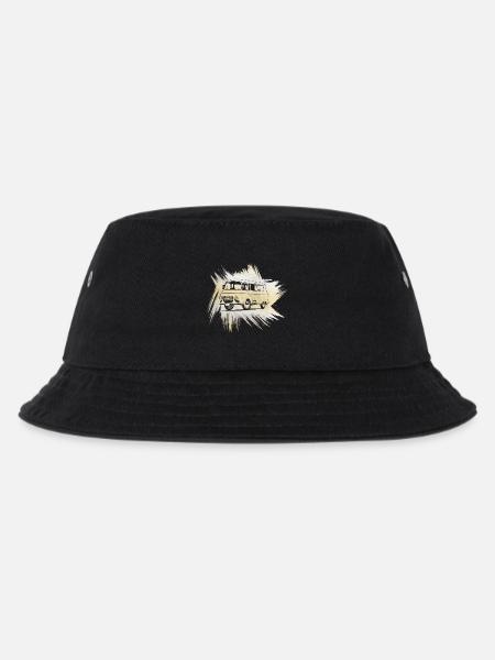 B1000 Grunge Look - Kinder Bucket Hat - Schwarz