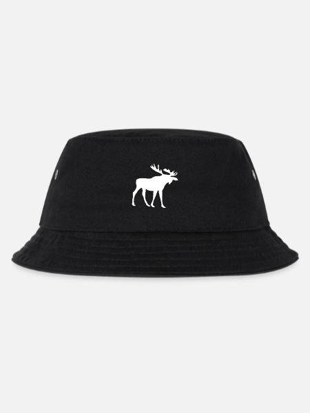 Elche Elch - Kinder Bucket Hat - Schwarz