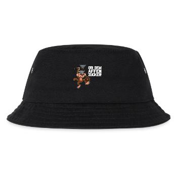 Gib dem Affen Zucker Spruch - Kinder Bucket Hat - Schwarz - Vorne